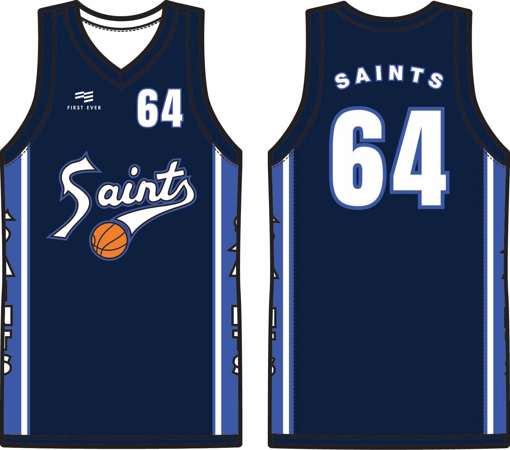 Saints Basketball Club Reversible Playing Jersey