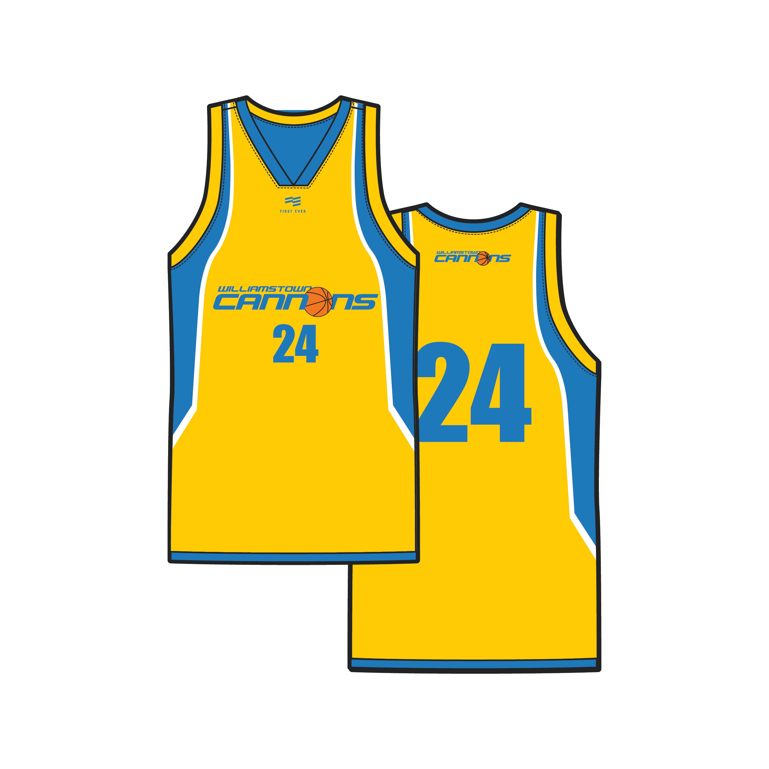 Williamstown Cannons Reversible Playing Jersey
